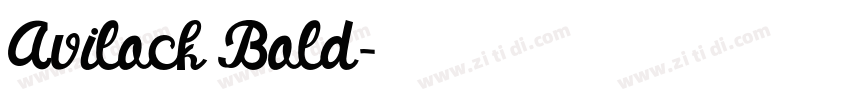 Avilock Bold字体转换